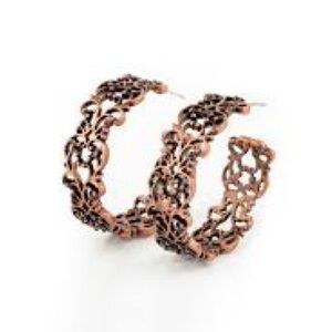 Paparazzi Brown Filigree Earrings